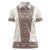 Danmark Traditional Patern with Daisy Women Polo Shirt Danish Patern Simple Style