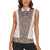 Danmark Traditional Patern with Daisy Women Sleeveless Polo Shirt Danish Patern Simple Style