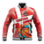 Custom Danmark Basketball Go Champions Baseball Jacket Sporty Style
