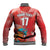 Custom Danmark Basketball Go Champions Baseball Jacket Sporty Style