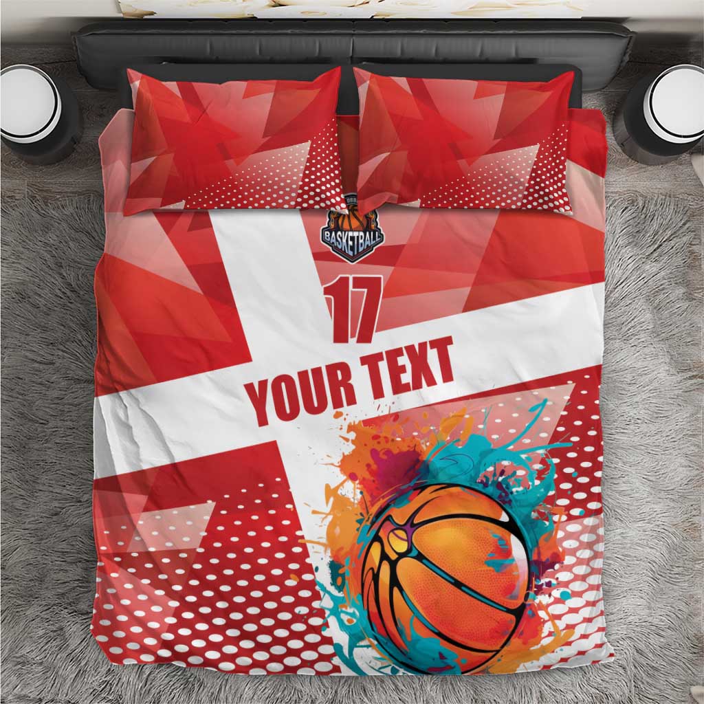 Custom Danmark Basketball Go Champions Bedding Set Sporty Style
