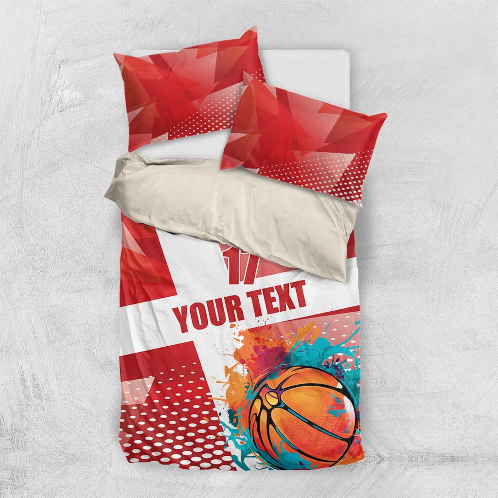 Custom Danmark Basketball Go Champions Bedding Set Sporty Style