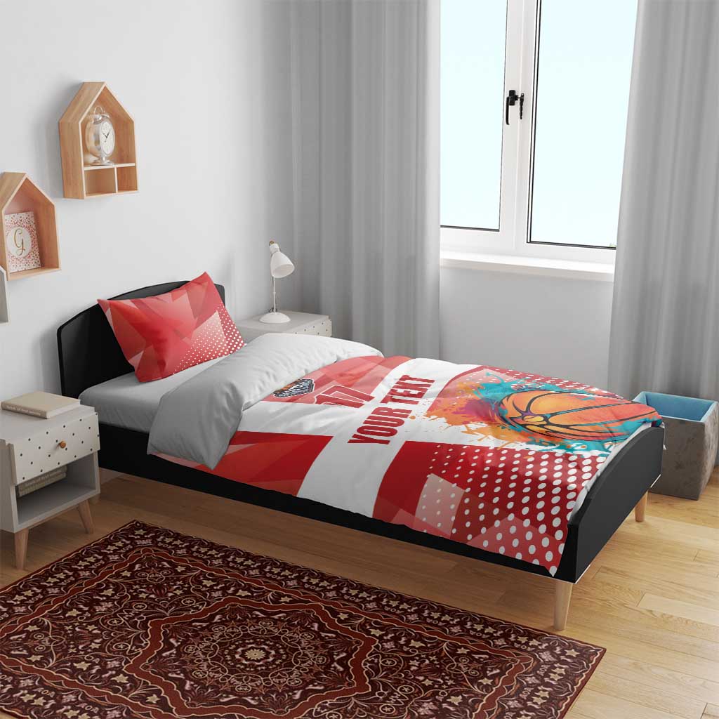 Custom Danmark Basketball Go Champions Bedding Set Sporty Style