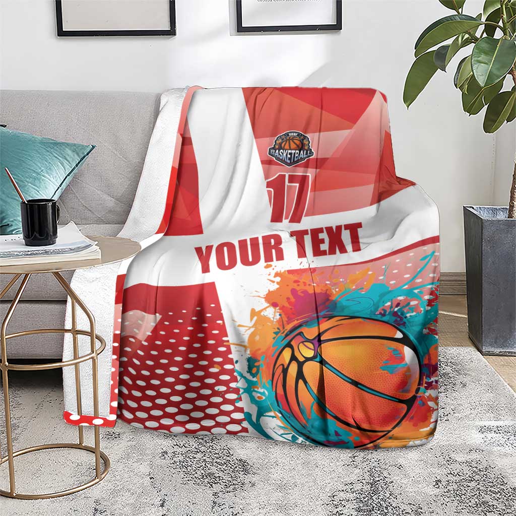 Custom Danmark Basketball Go Champions Blanket Sporty Style