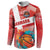 Custom Danmark Basketball Go Champions Button Sweatshirt Sporty Style