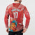 Custom Danmark Basketball Go Champions Button Sweatshirt Sporty Style