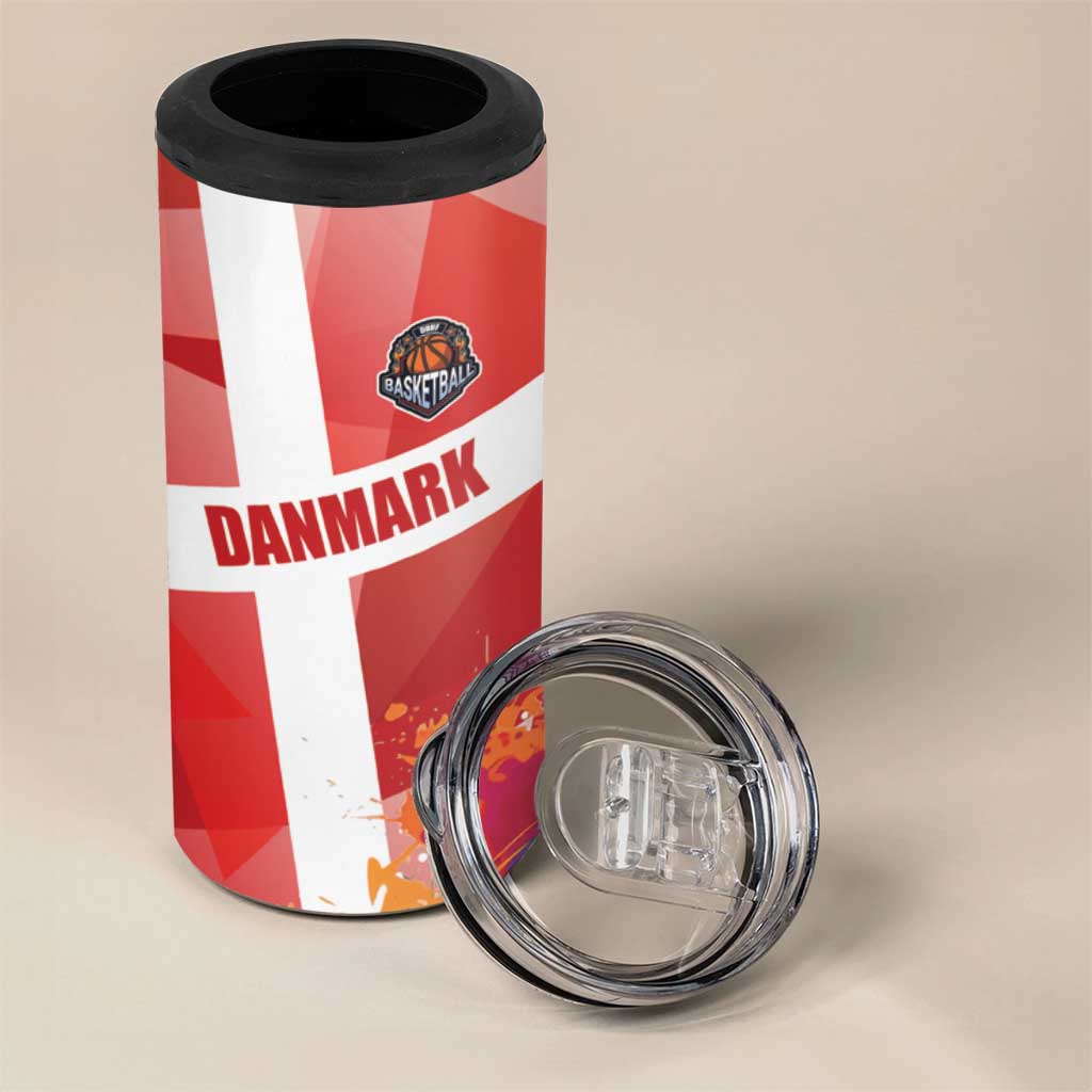Custom Danmark Basketball Go Champions 4 in 1 Can Cooler Tumbler Sporty Style