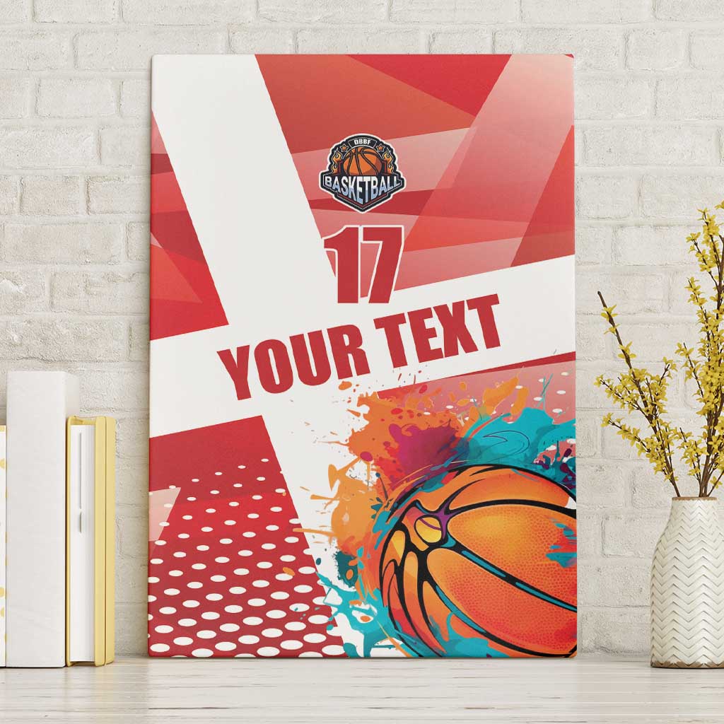 Custom Danmark Basketball Go Champions Canvas Wall Art Sporty Style
