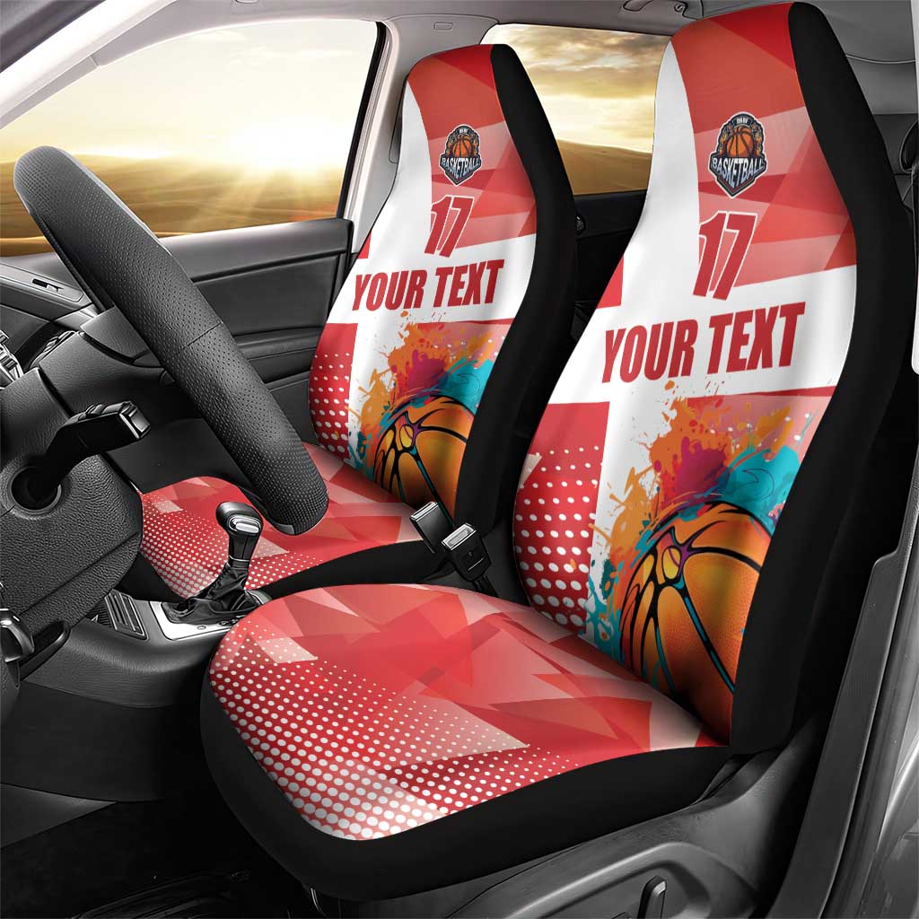 Custom Danmark Basketball Go Champions Car Seat Cover Sporty Style