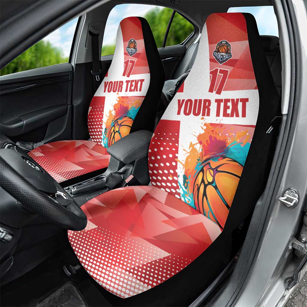 Custom Danmark Basketball Go Champions Car Seat Cover Sporty Style