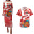 Custom Danmark Basketball Go Champions Couples Matching Puletasi and Hawaiian Shirt Sporty Style