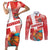 Custom Danmark Basketball Go Champions Couples Matching Short Sleeve Bodycon Dress and Long Sleeve Button Shirt Sporty Style