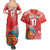 Custom Danmark Basketball Go Champions Couples Matching Summer Maxi Dress and Hawaiian Shirt Sporty Style