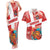 Custom Danmark Basketball Go Champions Couples Matching Tank Maxi Dress and Hawaiian Shirt Sporty Style