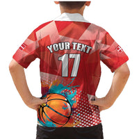 Custom Danmark Basketball Go Champions Family Matching Mermaid Dress and Hawaiian Shirt Sporty Style