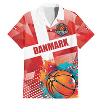 Custom Danmark Basketball Go Champions Family Matching Mermaid Dress and Hawaiian Shirt Sporty Style