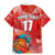 Custom Danmark Basketball Go Champions Family Matching Mermaid Dress and Hawaiian Shirt Sporty Style