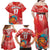 Custom Danmark Basketball Go Champions Family Matching Off Shoulder Maxi Dress and Hawaiian Shirt Sporty Style
