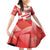 Custom Danmark Basketball Go Champions Family Matching Off Shoulder Short Dress and Hawaiian Shirt Sporty Style