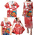 Custom Danmark Basketball Go Champions Family Matching Puletasi and Hawaiian Shirt Sporty Style