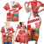 Custom Danmark Basketball Go Champions Family Matching Short Sleeve Bodycon Dress and Hawaiian Shirt Sporty Style