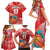 Custom Danmark Basketball Go Champions Family Matching Short Sleeve Bodycon Dress and Hawaiian Shirt Sporty Style