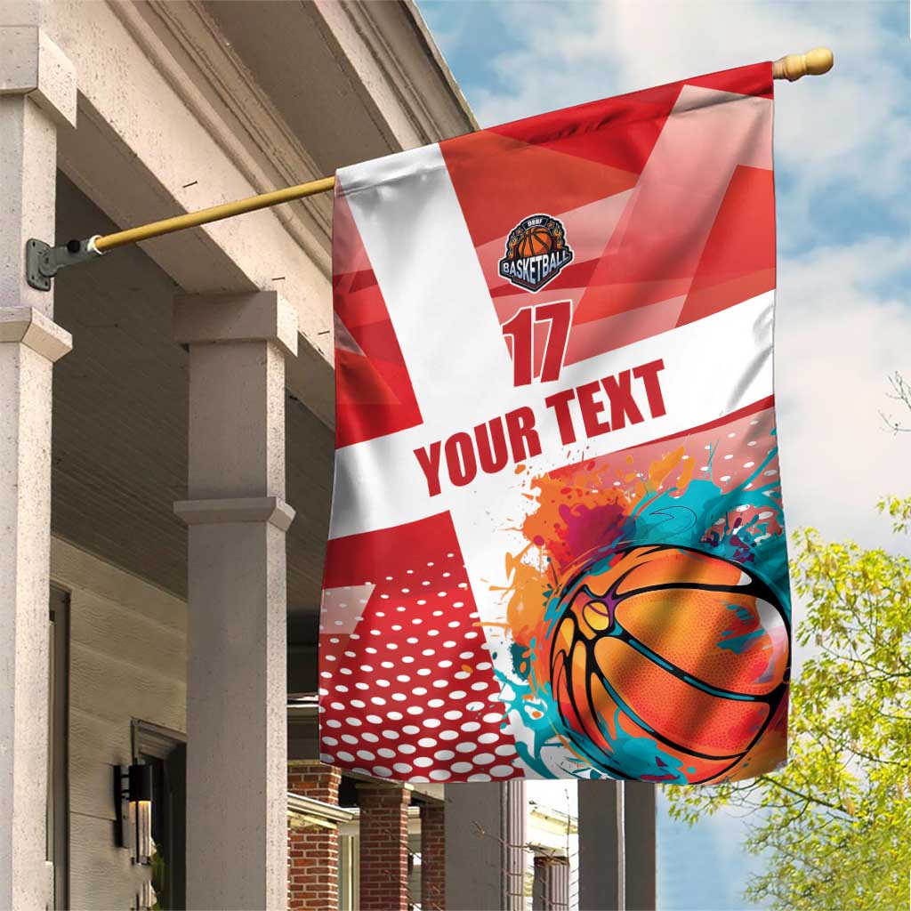 Custom Danmark Basketball Go Champions Garden Flag Sporty Style