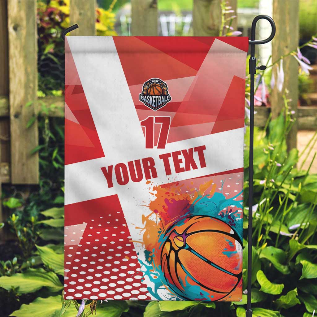 Custom Danmark Basketball Go Champions Garden Flag Sporty Style