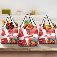 Custom Danmark Basketball Go Champions Grocery Bag Sporty Style