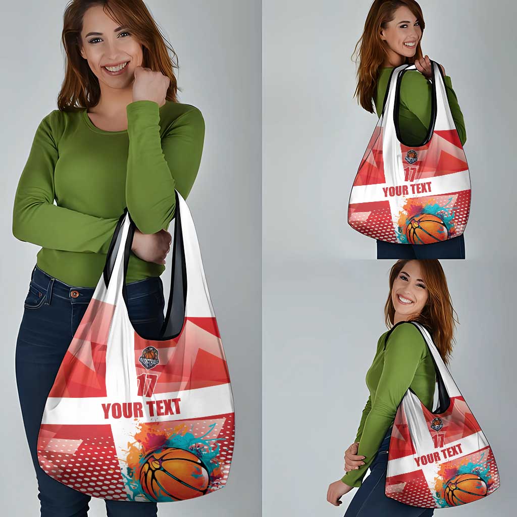 Custom Danmark Basketball Go Champions Grocery Bag Sporty Style