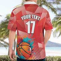 Custom Danmark Basketball Go Champions Hawaiian Shirt Sporty Style