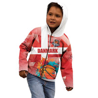Custom Danmark Basketball Go Champions Kid Hoodie Sporty Style