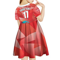 Custom Danmark Basketball Go Champions Kid Short Sleeve Dress Sporty Style