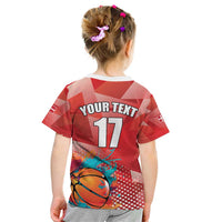 Custom Danmark Basketball Go Champions Kid T Shirt Sporty Style