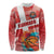 Custom Danmark Basketball Go Champions Long Sleeve Shirt Sporty Style