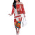 Custom Danmark Basketball Go Champions Off The Shoulder Long Sleeve Dress Sporty Style