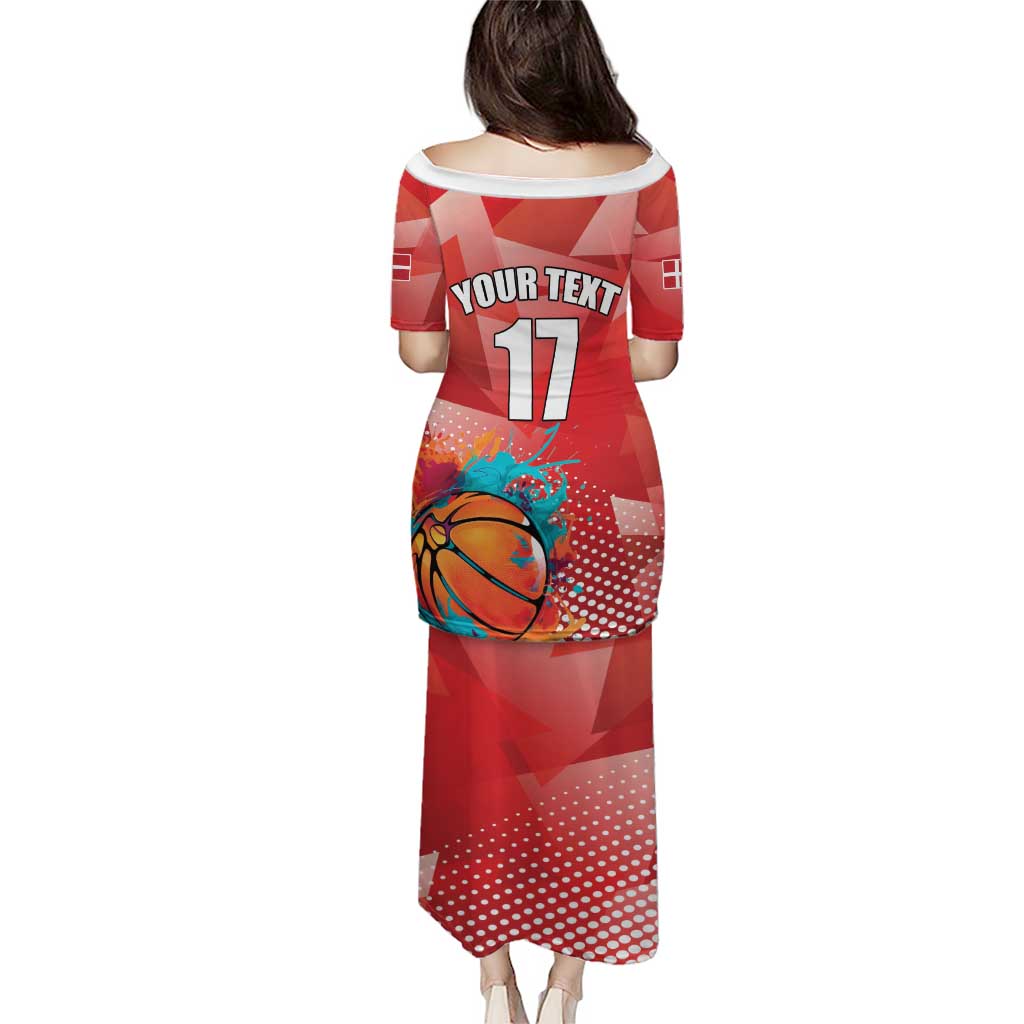 Custom Danmark Basketball Go Champions Puletasi Sporty Style