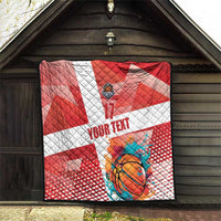 Custom Danmark Basketball Go Champions Quilt Sporty Style