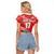 Custom Danmark Basketball Go Champions Raglan Cropped T Shirt Sporty Style