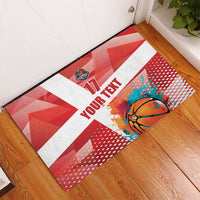 Custom Danmark Basketball Go Champions Rubber Doormat Sporty Style
