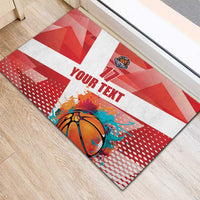 Custom Danmark Basketball Go Champions Rubber Doormat Sporty Style