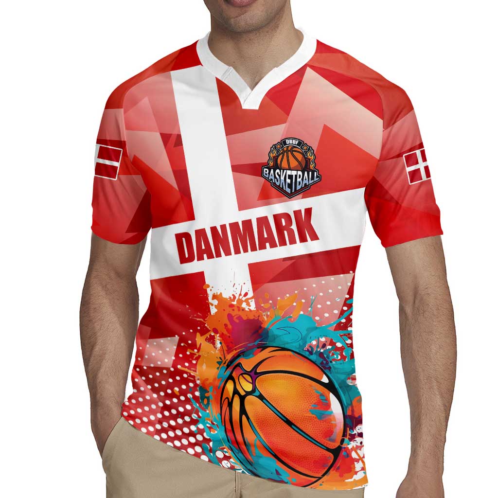 Custom Danmark Basketball Go Champions Rugby Jersey Sporty Style