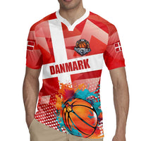 Custom Danmark Basketball Go Champions Rugby Jersey Sporty Style