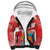 Custom Danmark Basketball Go Champions Sherpa Hoodie Sporty Style