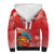 Custom Danmark Basketball Go Champions Sherpa Hoodie Sporty Style