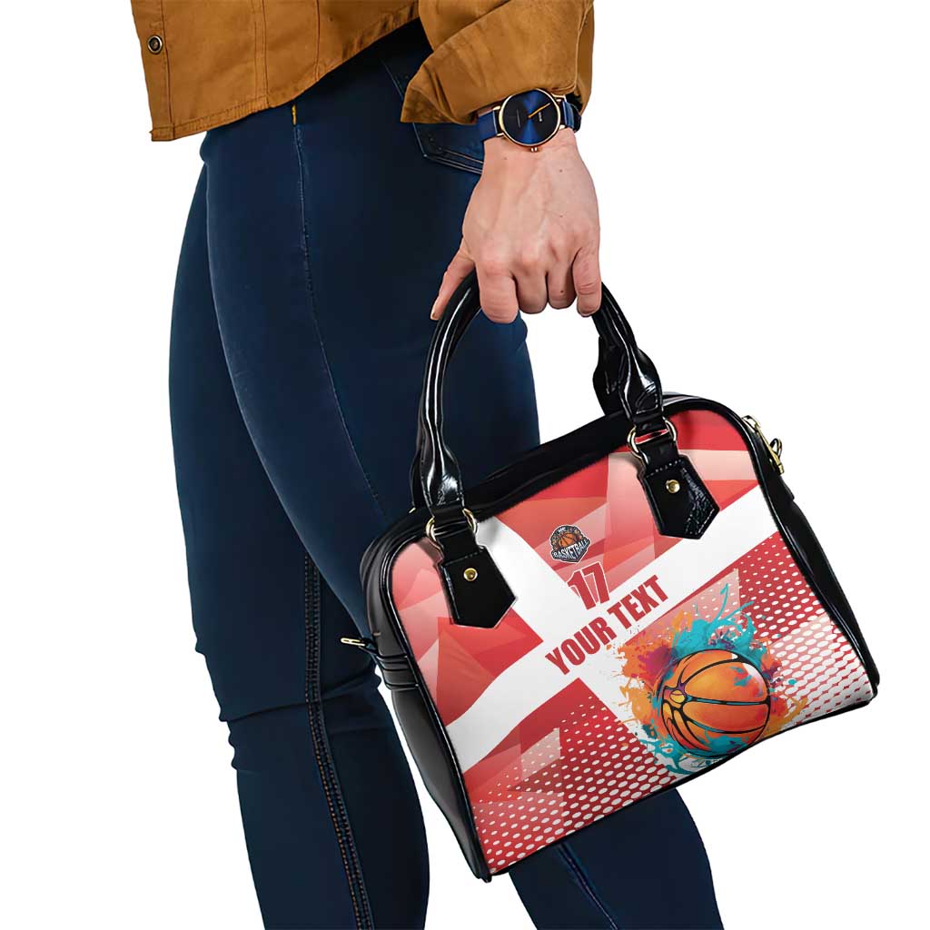 Custom Danmark Basketball Go Champions Shoulder Handbag Sporty Style
