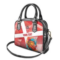 Custom Danmark Basketball Go Champions Shoulder Handbag Sporty Style