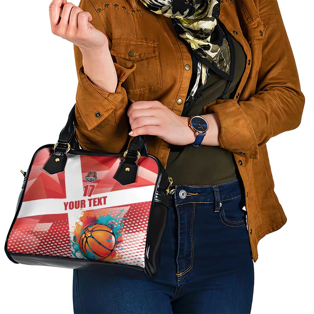 Custom Danmark Basketball Go Champions Shoulder Handbag Sporty Style