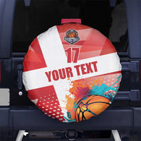 Custom Danmark Basketball Go Champions Spare Tire Cover Sporty Style