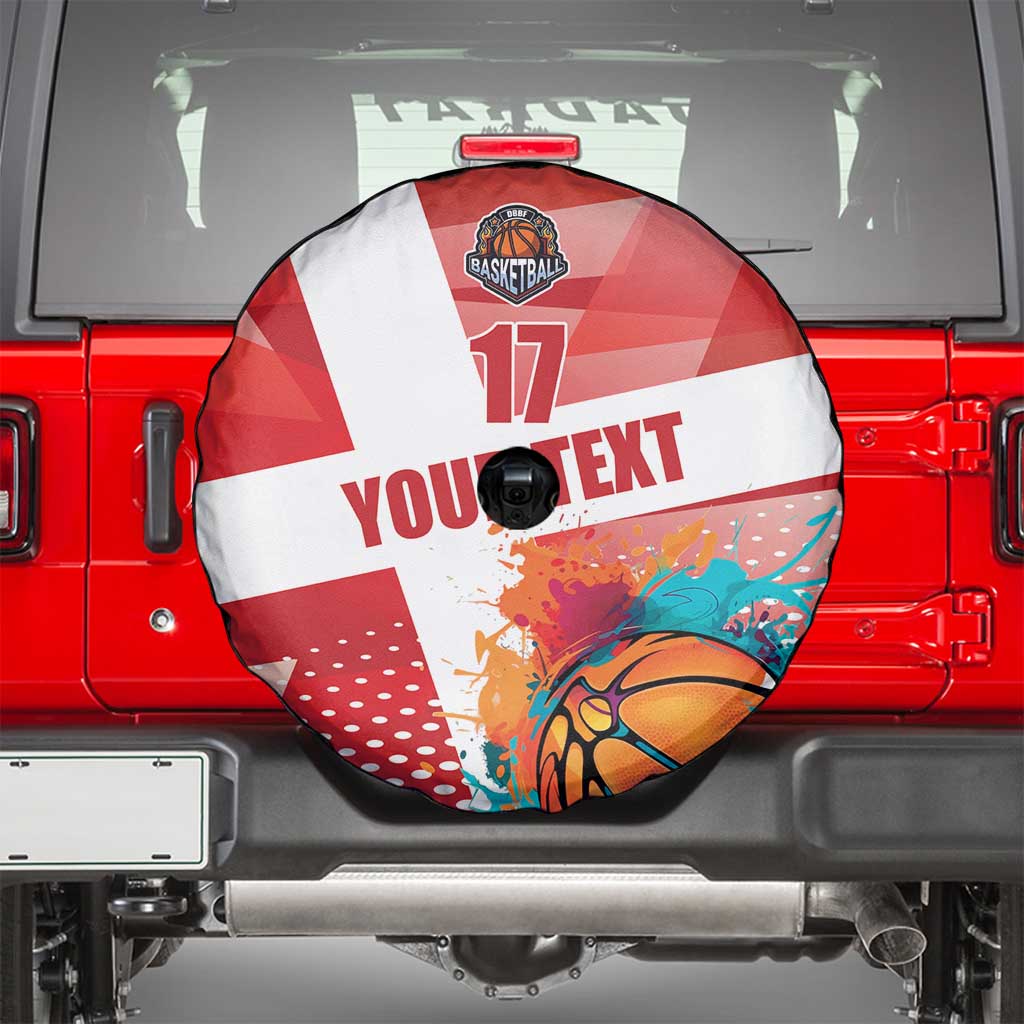 Custom Danmark Basketball Go Champions Spare Tire Cover Sporty Style